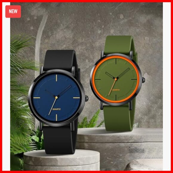 Analog Quartz Watch Silicone Strap Waterproof Unisex Sports Casual main image 7